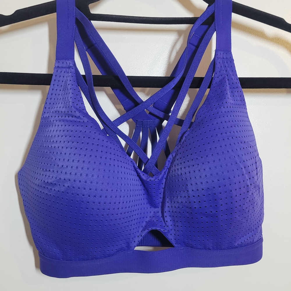 VSX 34D Women's Purple Strappy Sports Bra